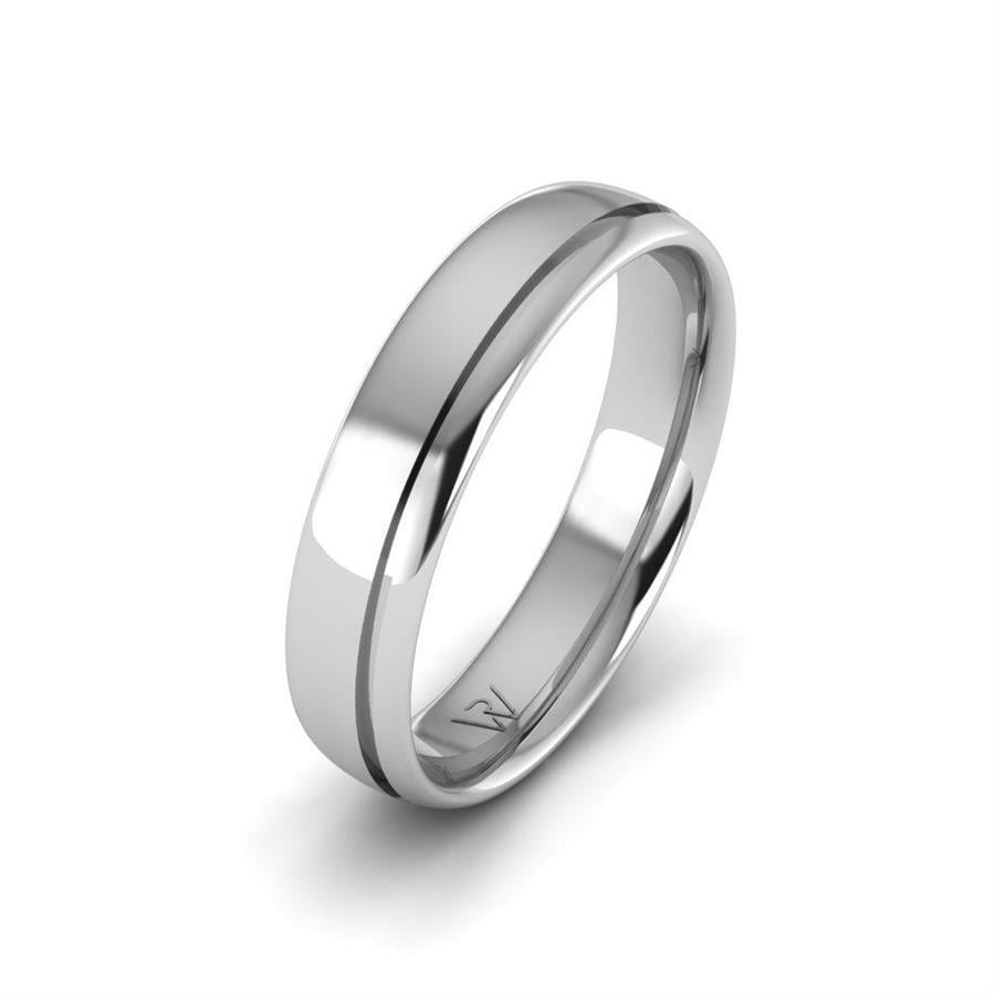 CommitmentLink Herren-Eheringe aus Platin mit Swarovski-Kristall