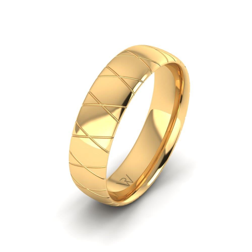 Klassische Eheringe für Männer Embracea Gelbgold 