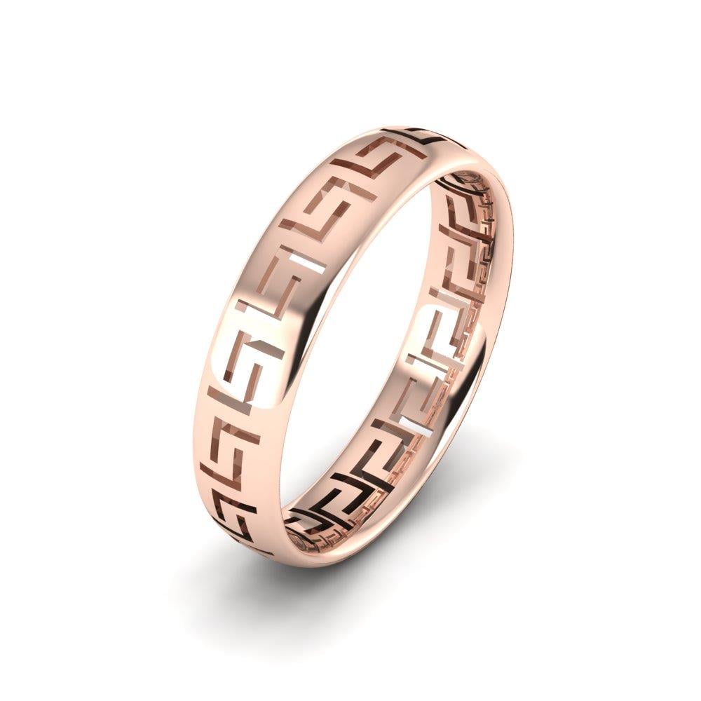 Moderne Herren-Eheringe Endearglow Roségold 