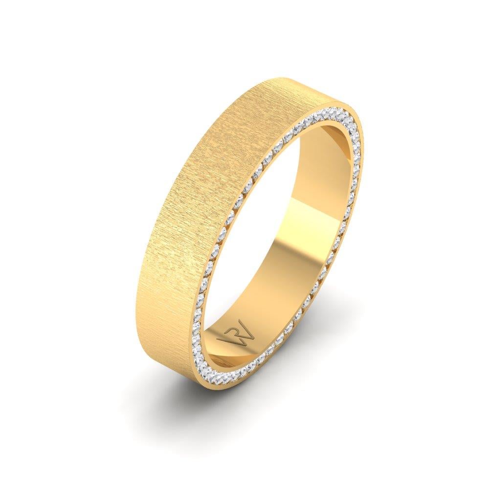 Damen-Eheringe mit Steinen EternalSparkle Gelbgold Dalloz-Kristall