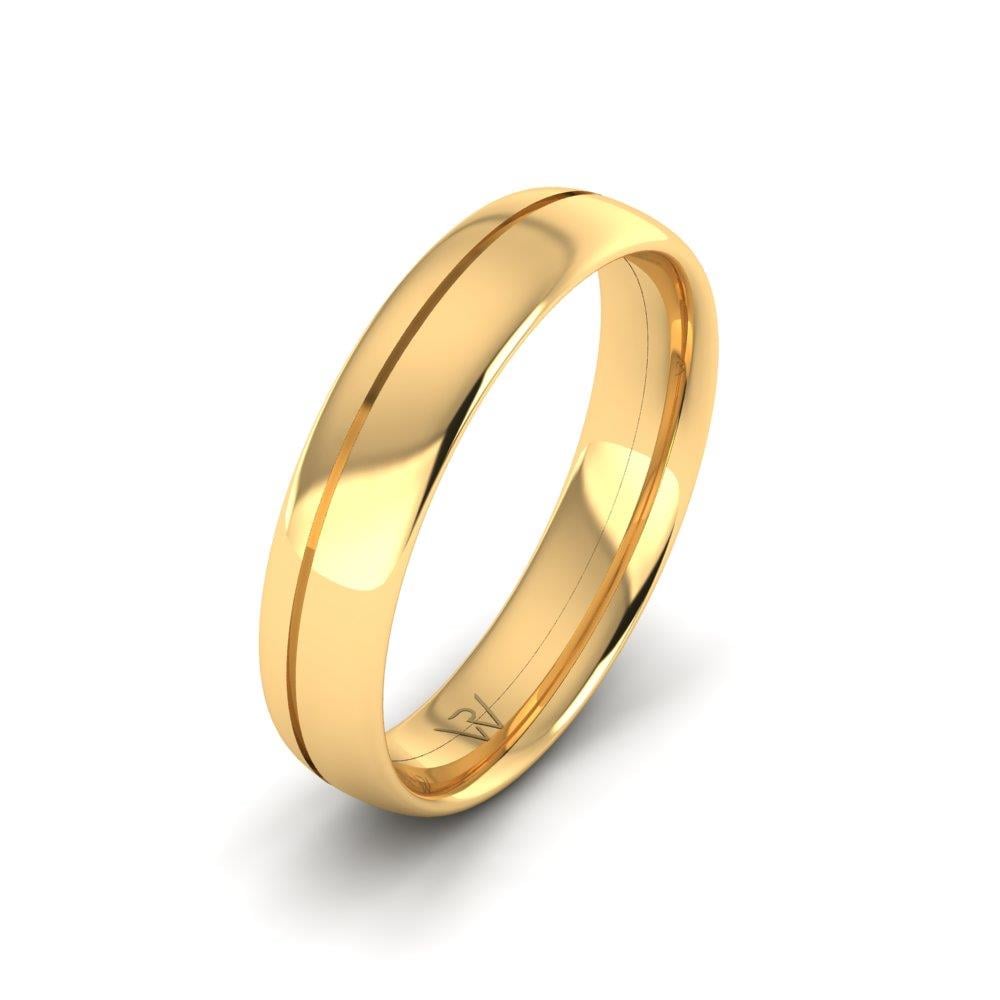 Klassische Herren-Eheringe EternalTwist Gelbgold 