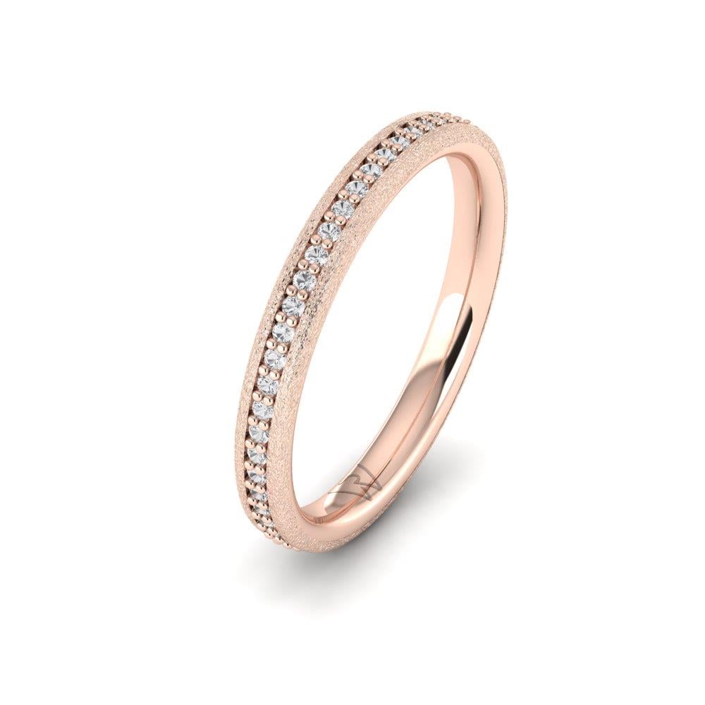 Damen-Eheringe mit Steinen Joinfiesta Roségold Dalloz-Kristall