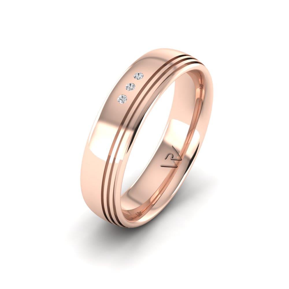 Eheringe mit Steinen für Damen LoveRadiance Roségold Dalloz-Kristall