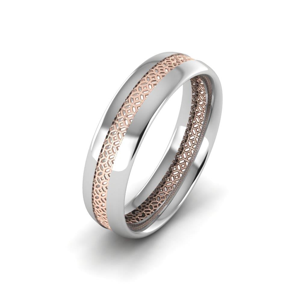 Moderne Eheringe für Damen von Promiise in Weiß- und Roségold 