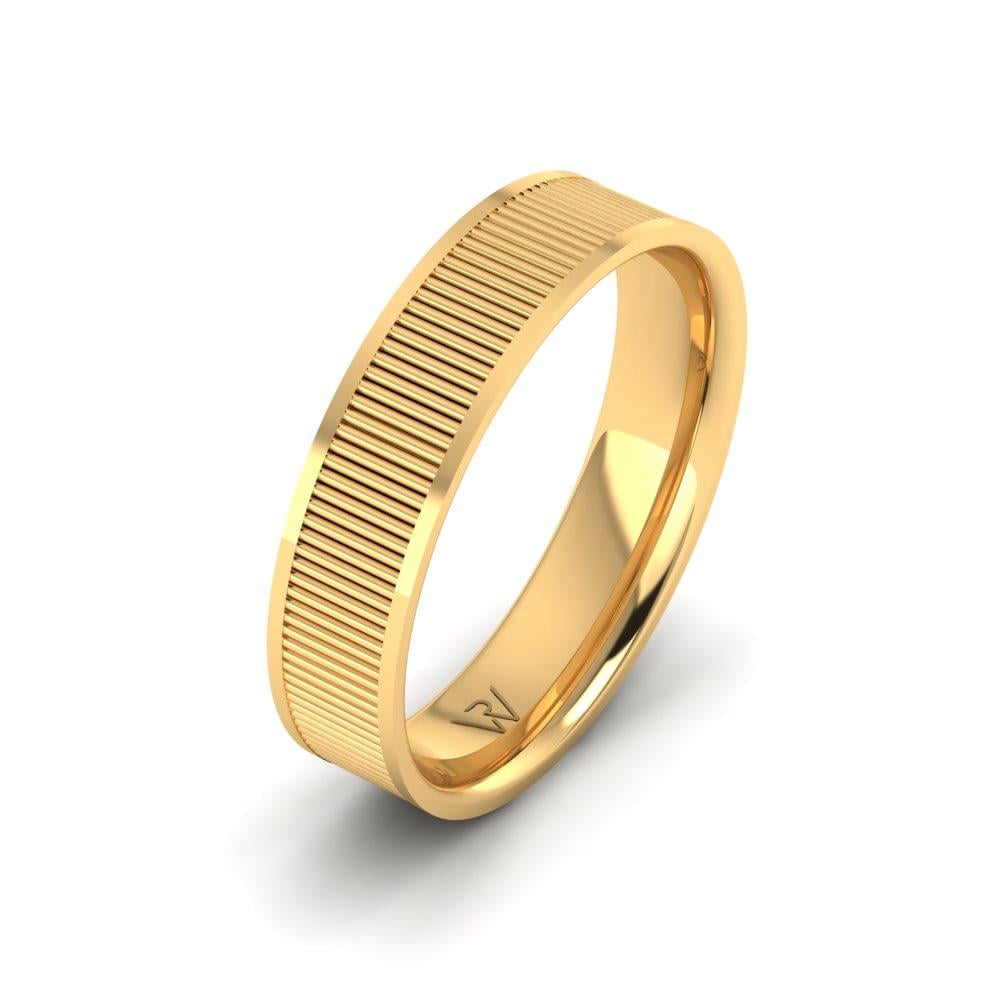 Moderne Eheringe für Herren Radiave Gelbgold 