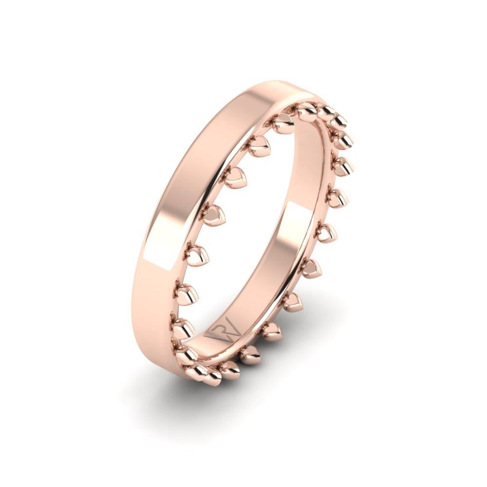 Moderne Eheringe für Damen Radieux Roségold 