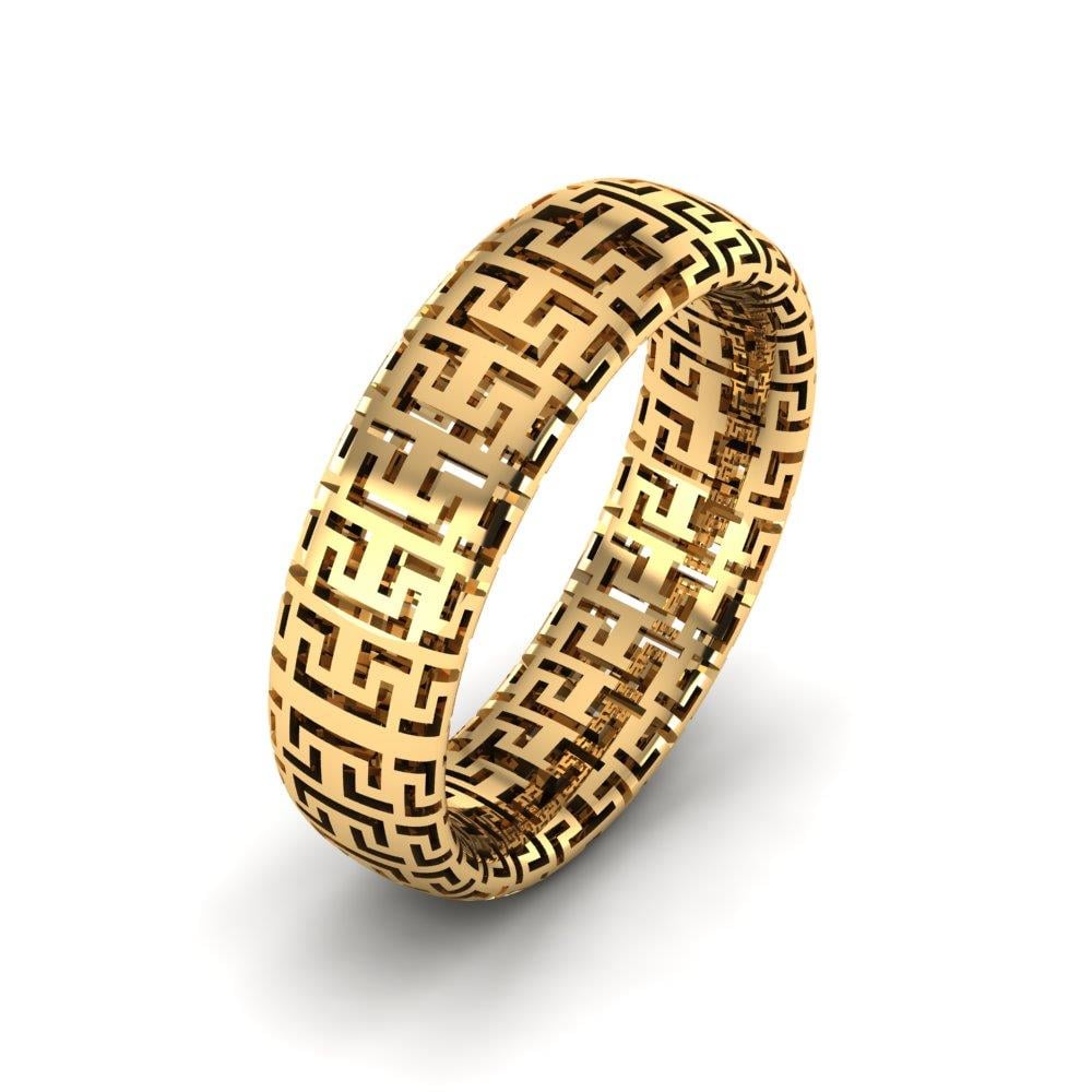 Moderne Eheringe für Damen Bloomheart Gelbgold 