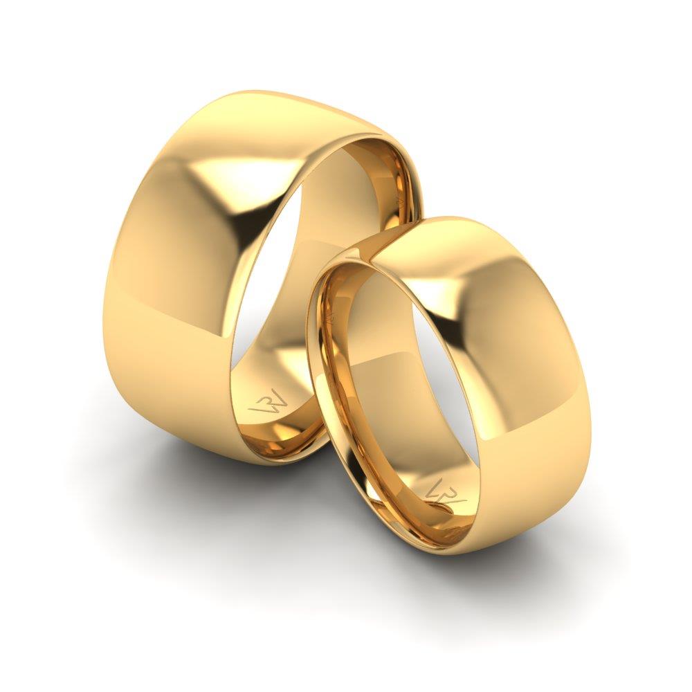 Klassische Eheringe Câlin Gelbgold 