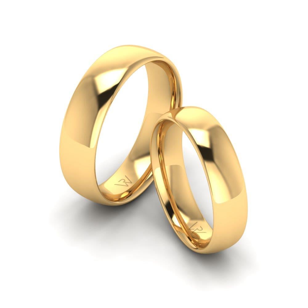 Klassische Eheringe Charmant Gelbgold 