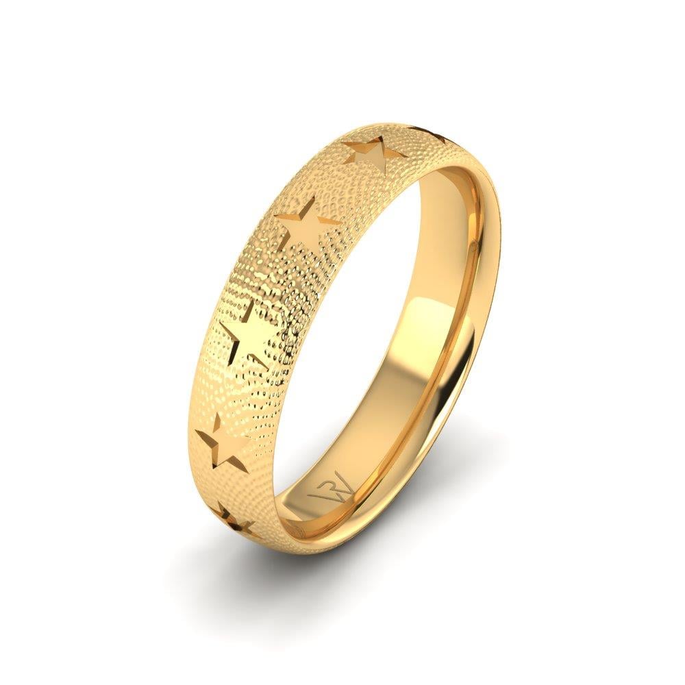 Moderne Herren-Eheringe DevotionGlisten Gelbgold 