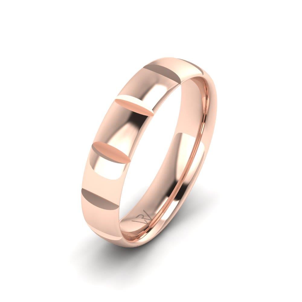 Moderne Eheringe für Herren DevotionShine Rose Gold 
