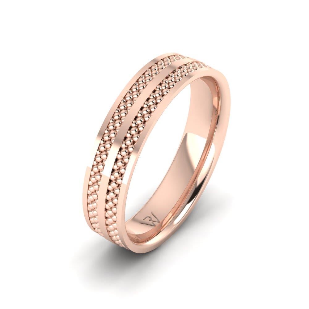 Moderne Eheringe für Herren Dreamance Roségold 