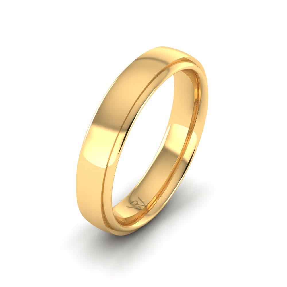 Klassische Eheringe für Männer EleganceSerene Gelbgold 