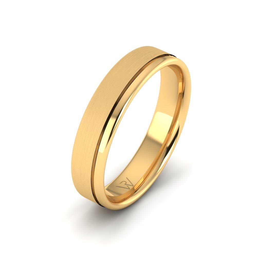 Klassische Herren-Eheringe Enchantla aus Gelbgold 
