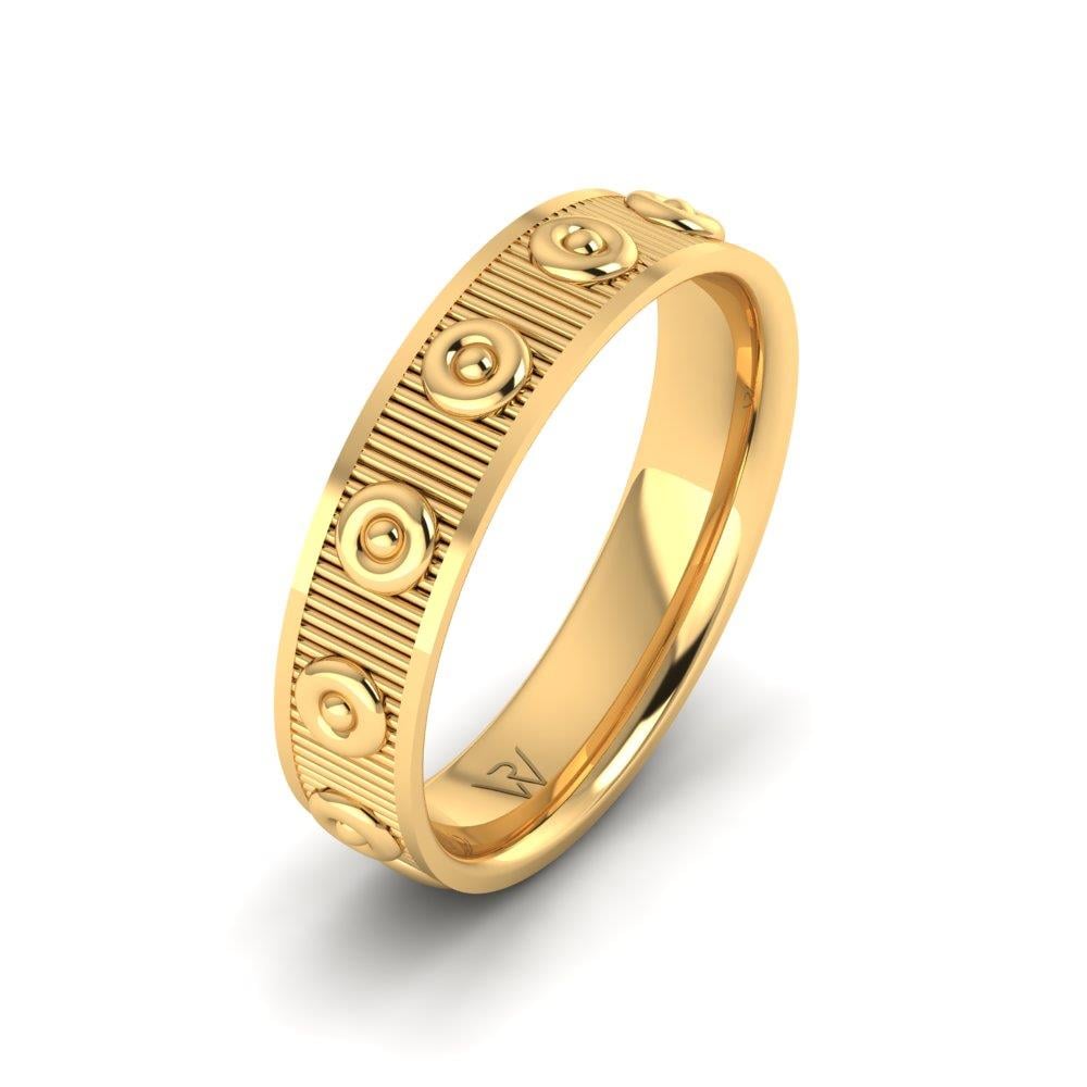 Moderne Eheringe für Herren Endlessio Gelbgold 
