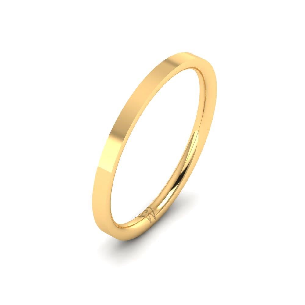 Klassische Herren-Eheringe aus Gelbgold 