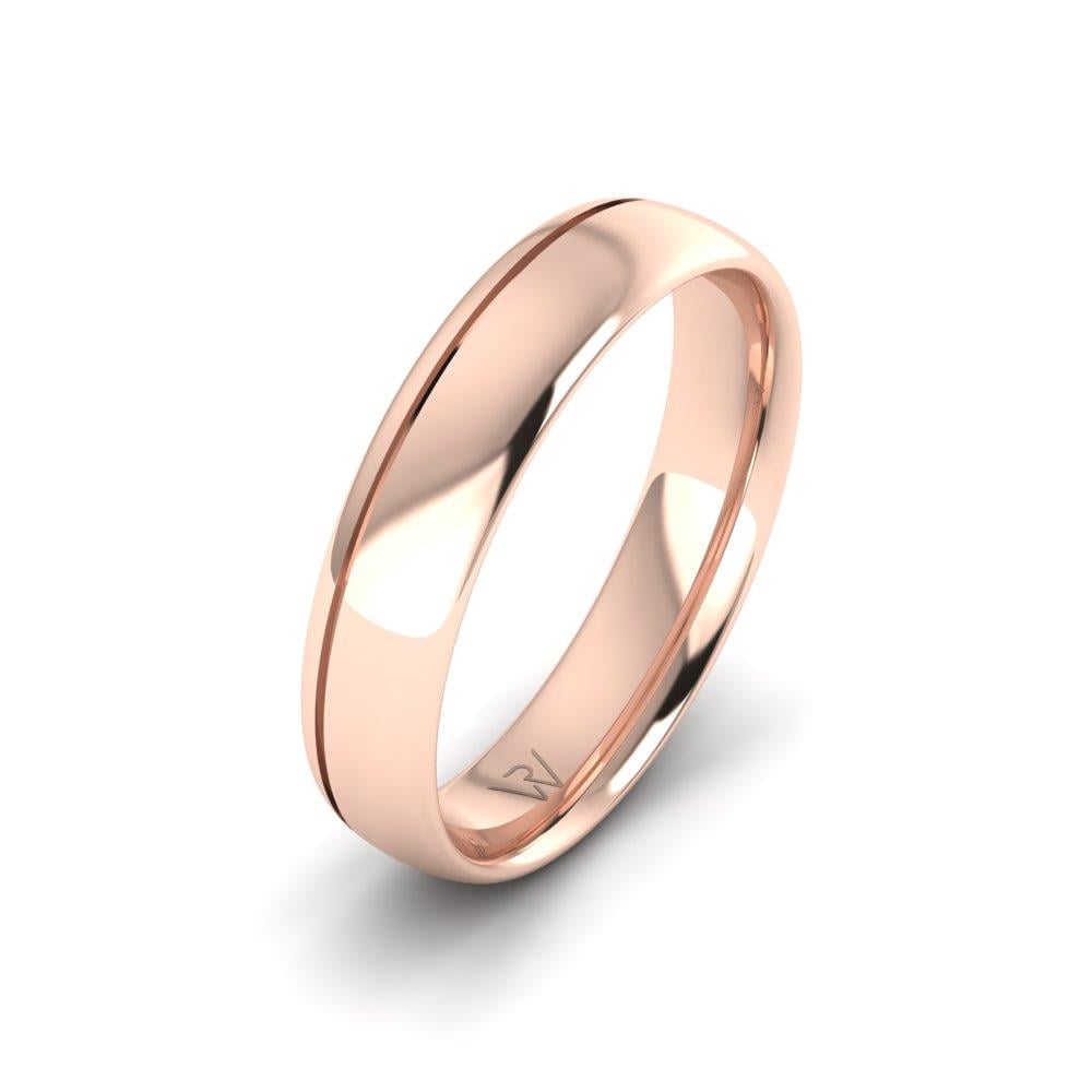 Klassische Eheringe für Herren EternalGlimpse Roségold 