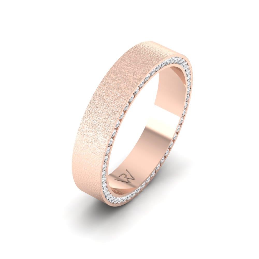 Eheringe mit Steinen für Damen EternalSparkle Rose Gold Dalloz Crystal