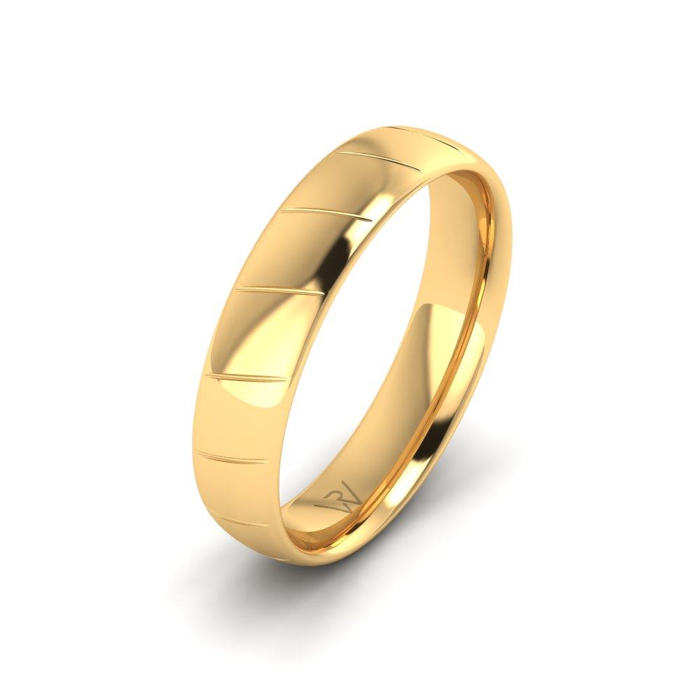 Moderne Eheringe für Herren Eternara Gelbgold 