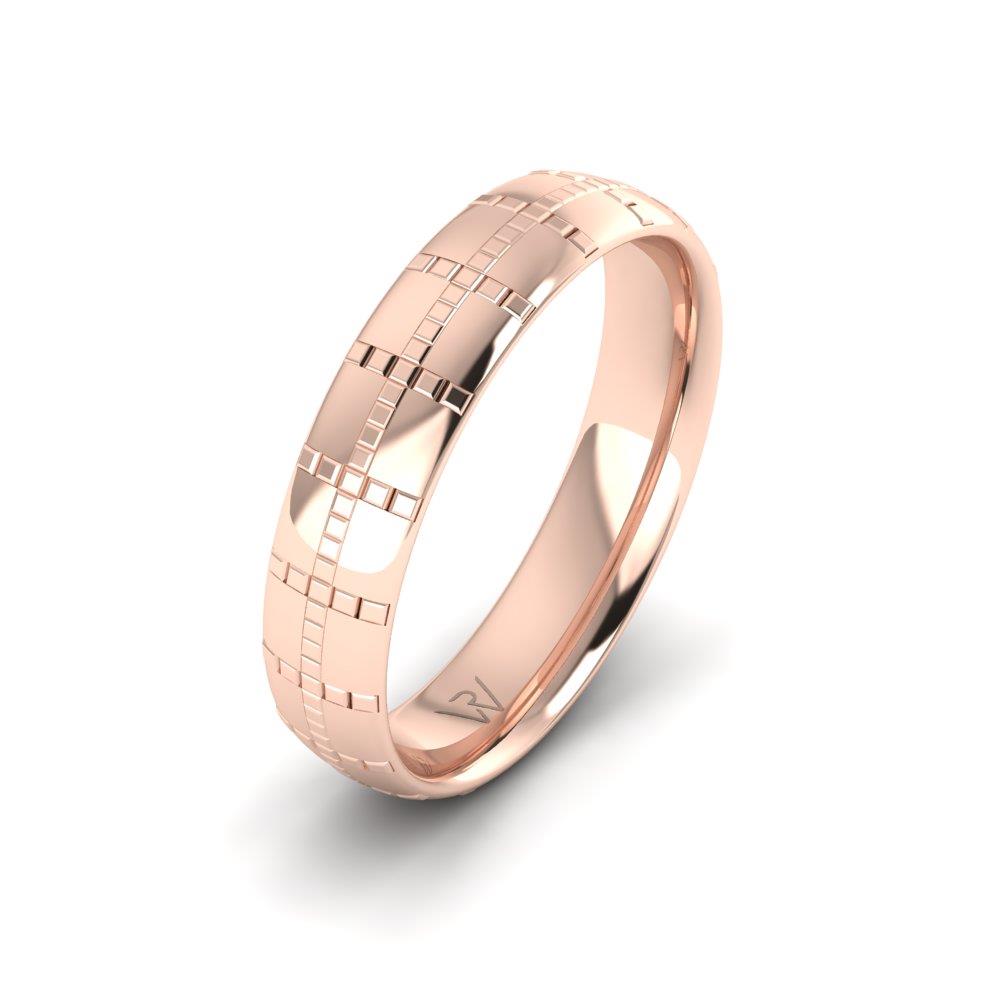 Moderne Eheringe für Herren Eternify Rose Gold 