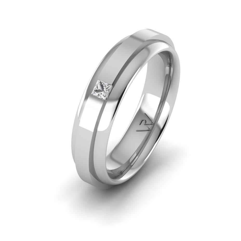 Eheringe mit Steinen für Damen EterniGem Weißgold Dalloz-Kristall