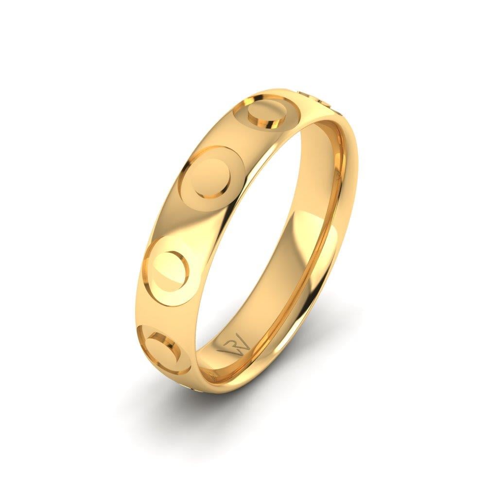 Moderne Eheringe für Herren EternityLustre Gelbgold 