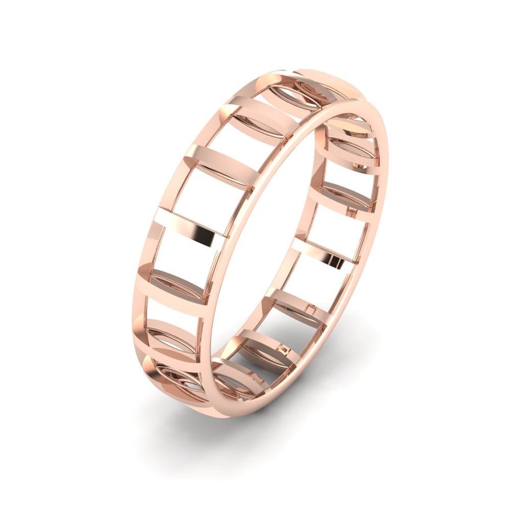 Moderne Eheringe für Herren Everbloom Roségold 