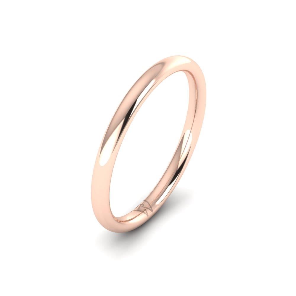 Klassische Eheringe für Damen Flame Rose Gold 