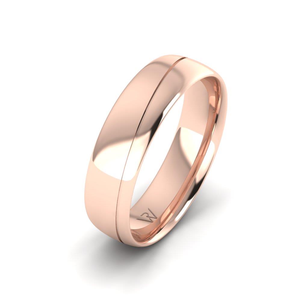 Klassische Eheringe für Männer Glowise Rose Gold 