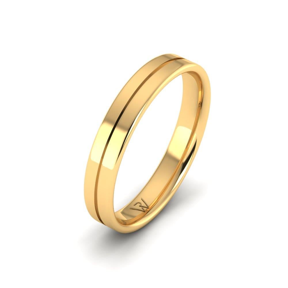 Klassische Herren-Eheringe Glowrence Gelbgold 