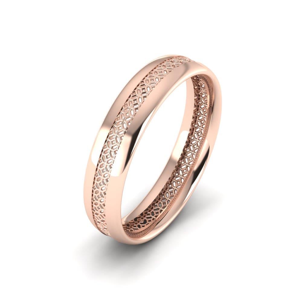 Moderne Eheringe für Herren von Heartweld aus Roségold 