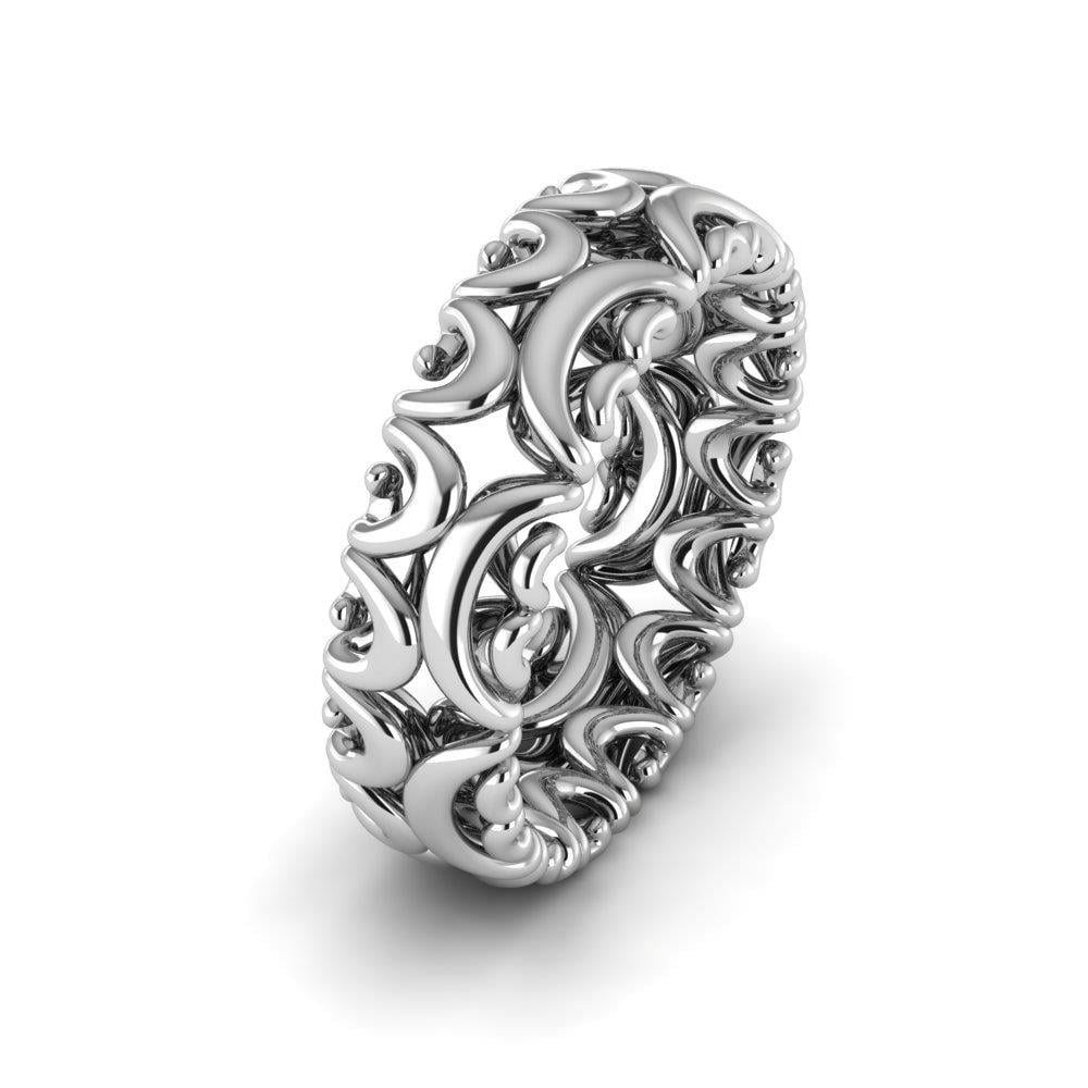 Moderne Eheringe für Damen Lovegrove Weißgold 