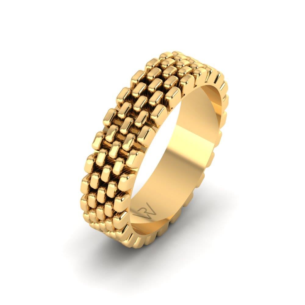 Moderne Eheringe für Damen Lovemeadow Gelbgold 