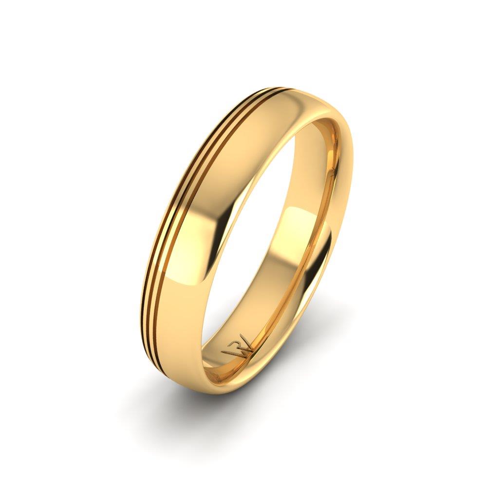 Klassische Herren-Eheringe LoveRadiance Gelbgold 