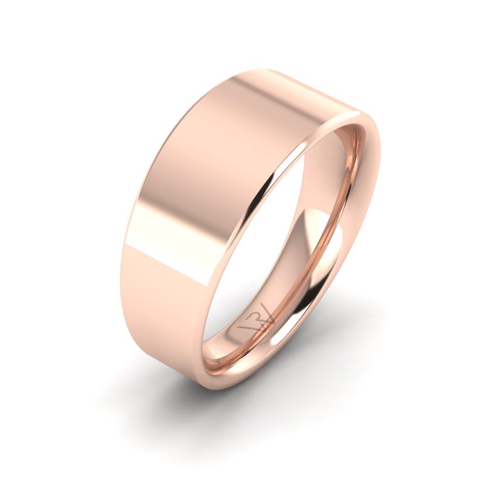 Klassische Eheringe für Damen Promesse Roségold 