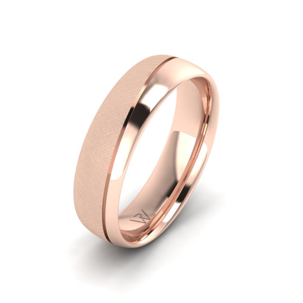 Klassische Herren-Eheringe PureAffection Roségold 