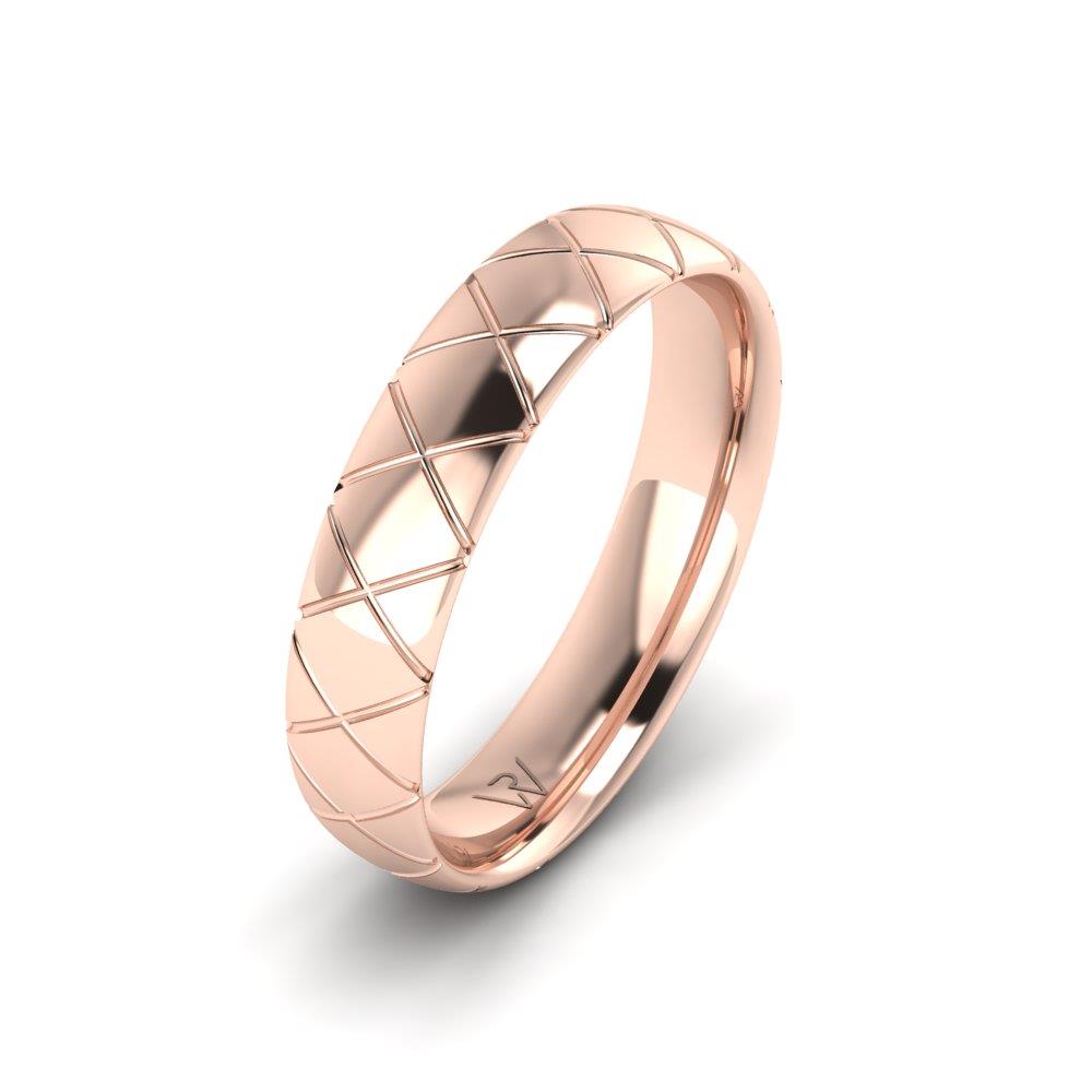 Moderne Herren-Eheringe RadiantUnity Roségold 