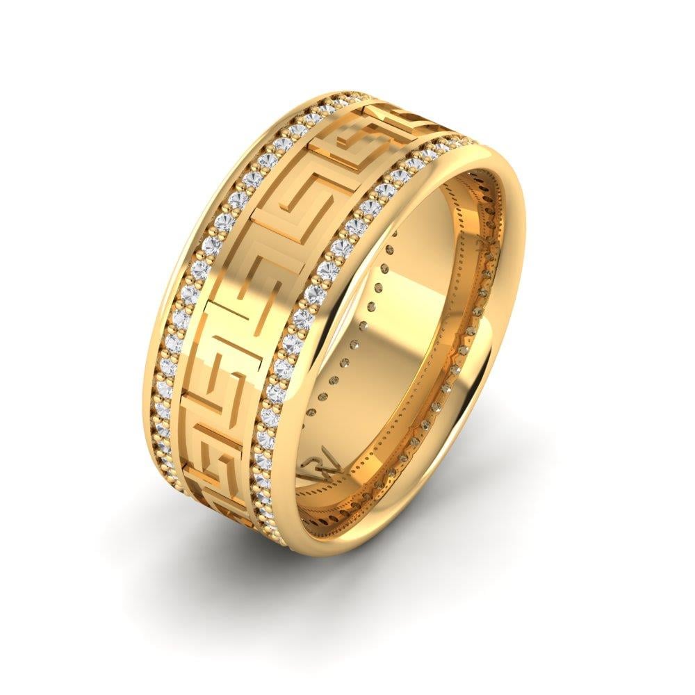 Eheringe mit Steinen für Damen Reveriecircle Gelbgold Dalloz-Kristall