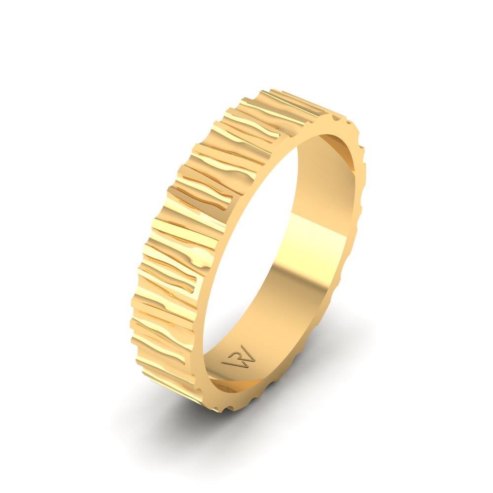 Moderne Eheringe für Herren Rosybliss Gelbgold 
