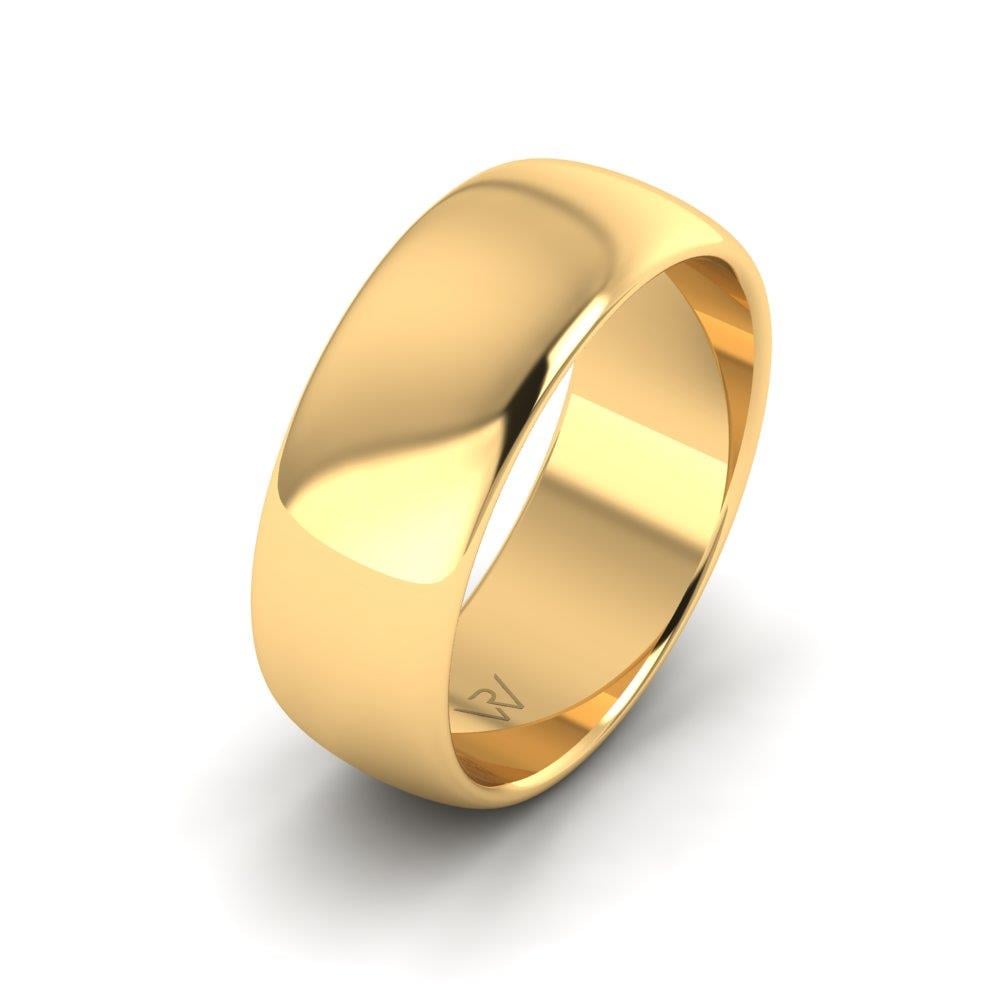 Klassische Eheringe für Herren Séduction Gelbgold 