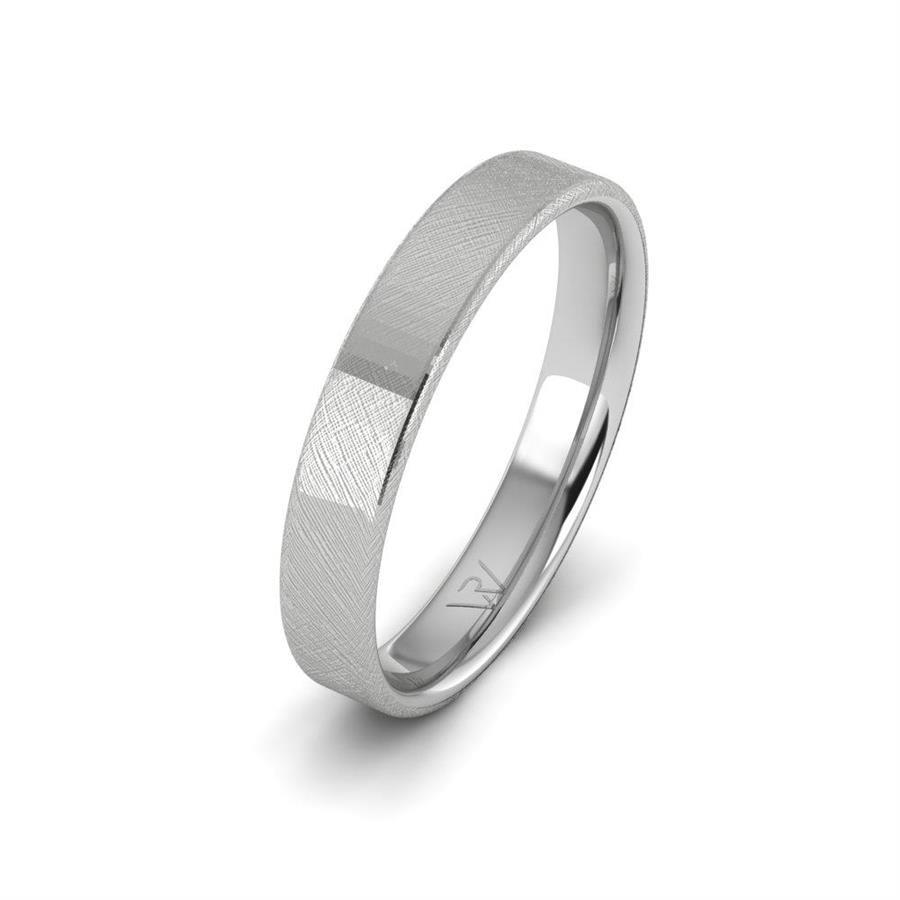 Symphonyspark Platinum Herren-Eheringe mit Swarovski-Kristall