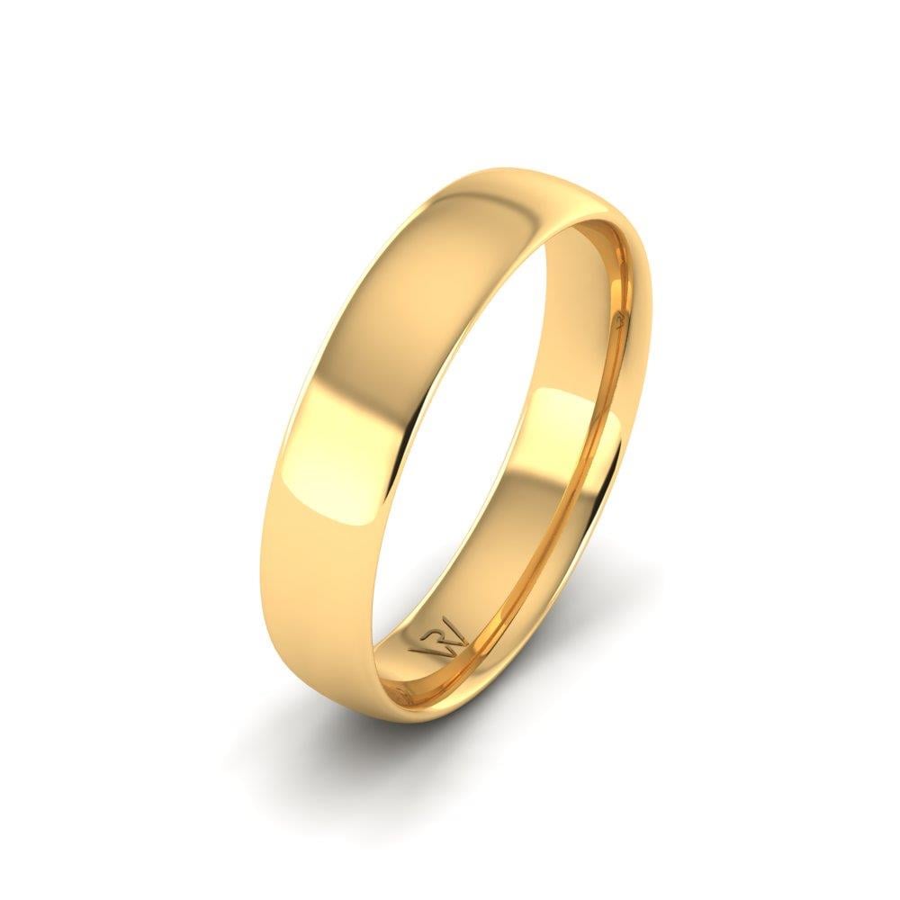 Klassische Eheringe für Herren Synera Gelbgold 
