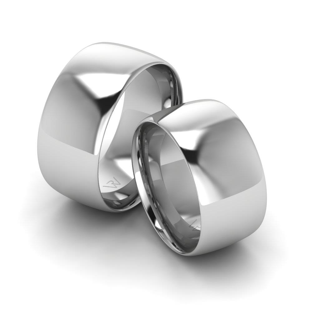 Zarte Eheringe aus Silber für Paare  