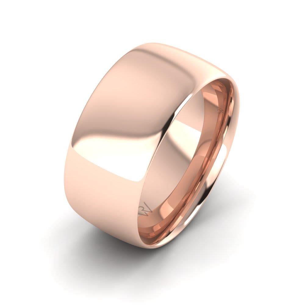Klassische Herren-Eheringe aus weichem Roségold 
