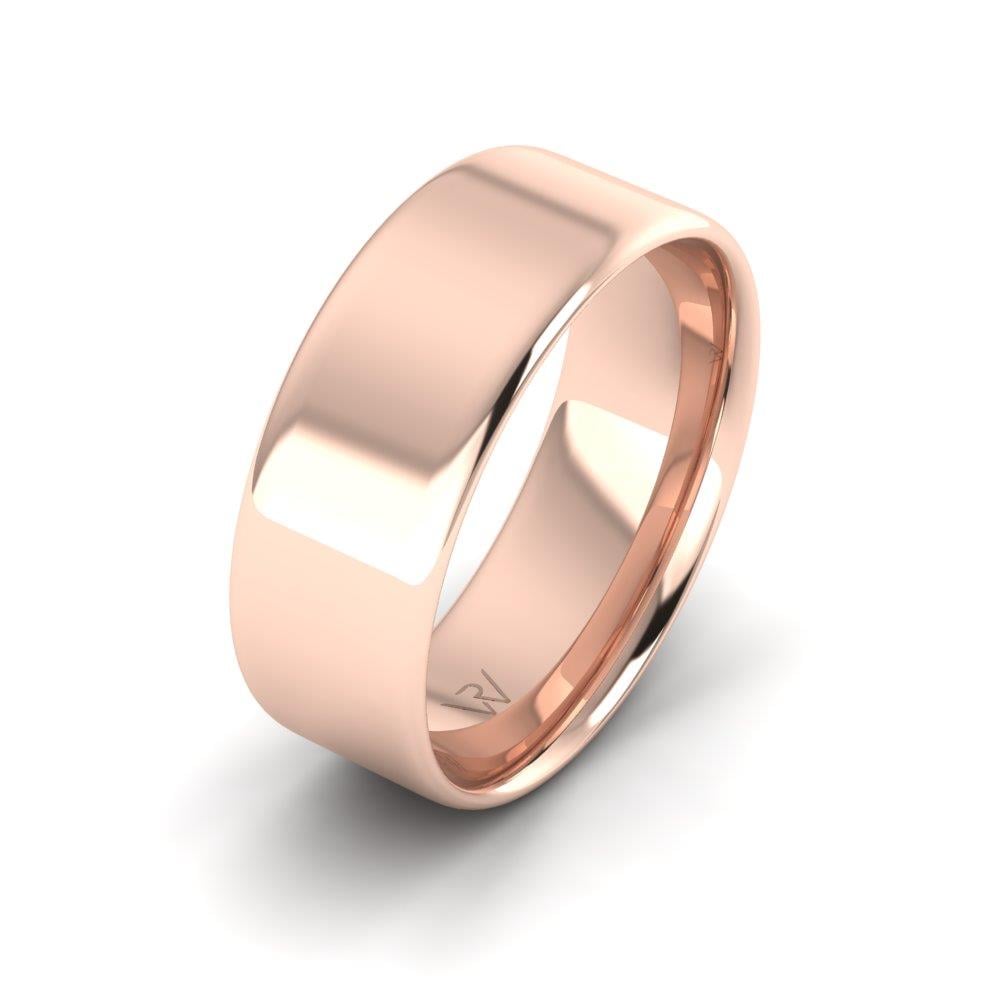 Klassische Eheringe für Herren Unir Roségold 
