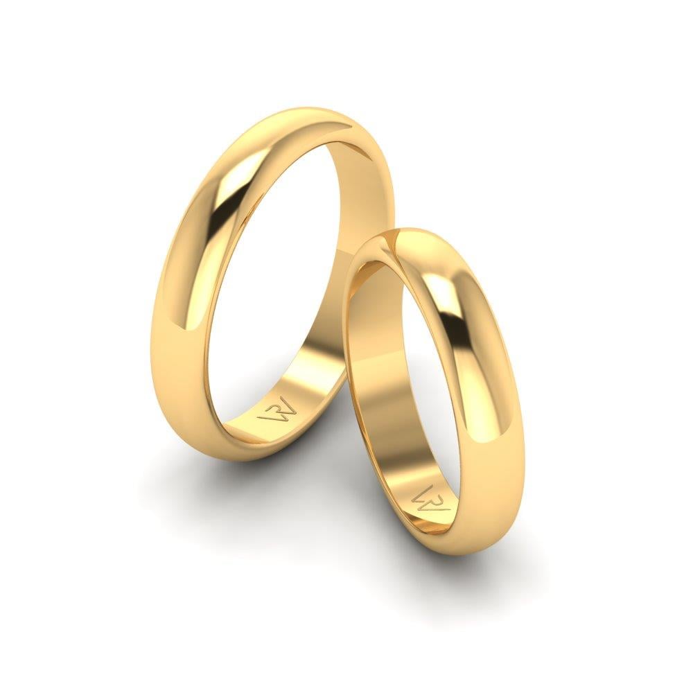 Klassische Trauringe aus Gelbgold 