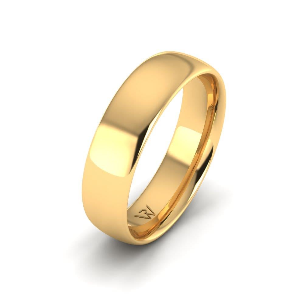 Klassische Eheringe für Herren UnityBand Gelbgold 