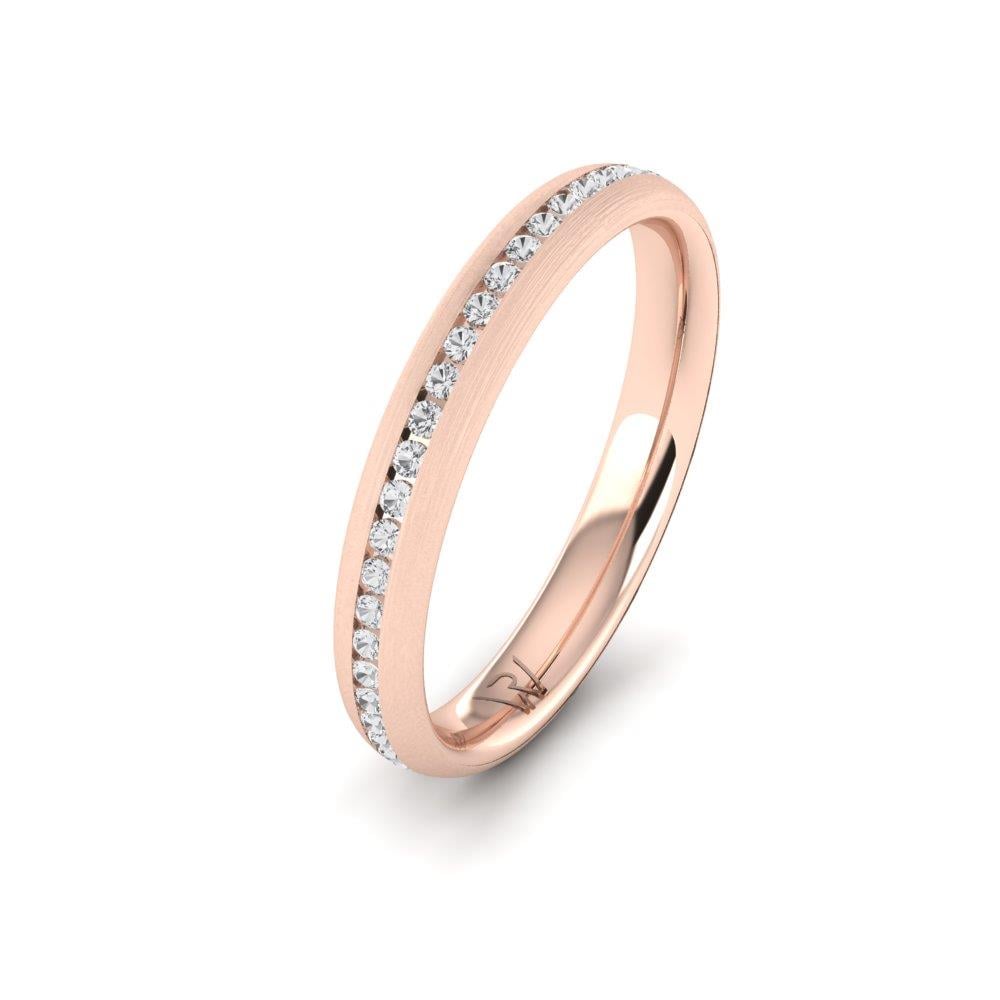 Trauringe mit Steinen für Damen Vivanta Roségold Dalloz-Kristall