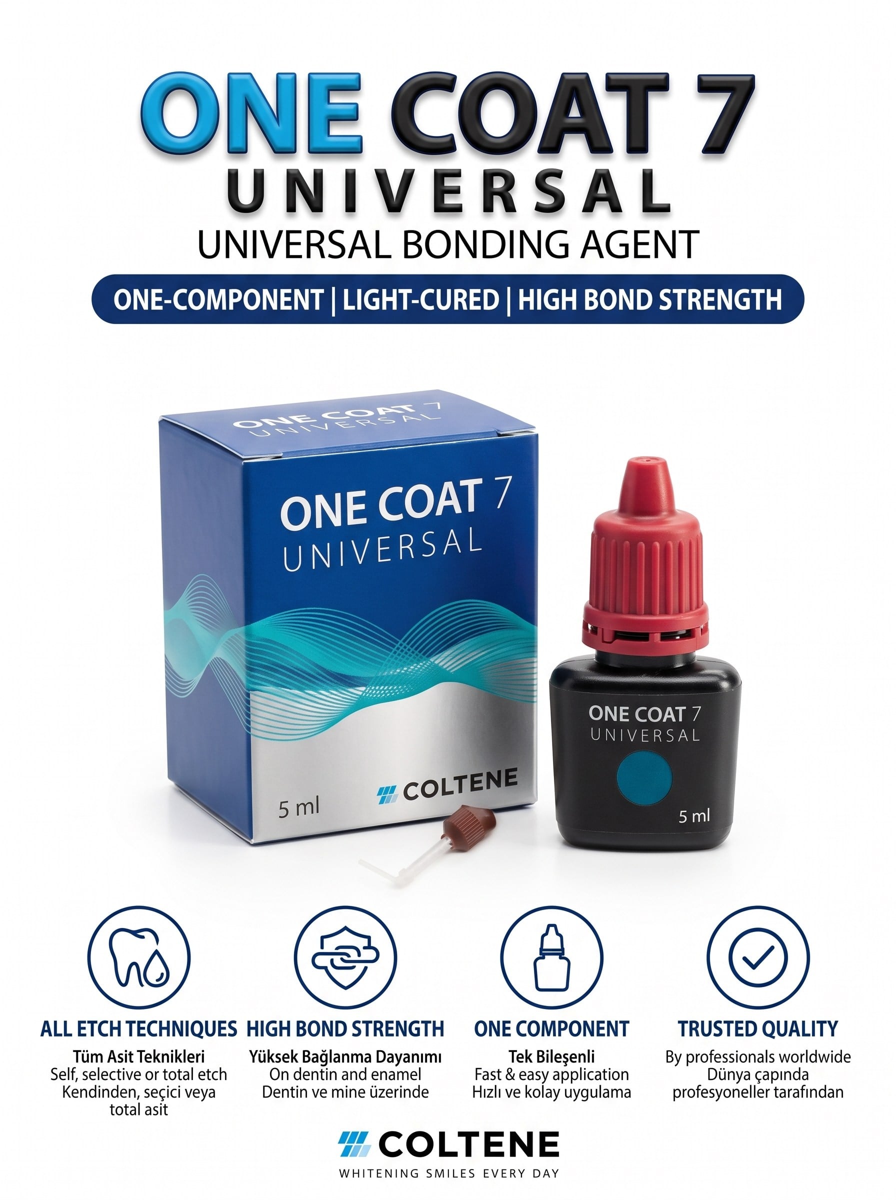 Coltene One Coat 7 Universal Bonding 5 ml COLTENEColtene One Coat 7 Universal Bonding 5 ml | En Ucuz Fiyat