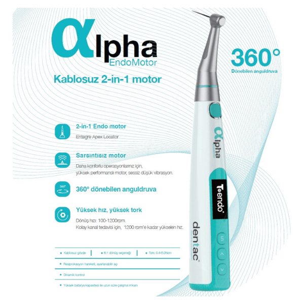 Dentac Alpha Apexlocaterli Endomotor - Işıklı